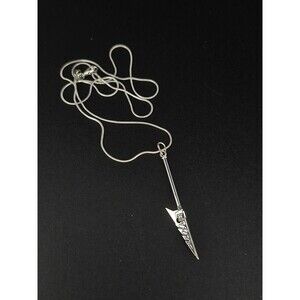 NEW 925 Silver Snake Chain Sword Necklace - "Stormpiercer" Fantasy Pendant